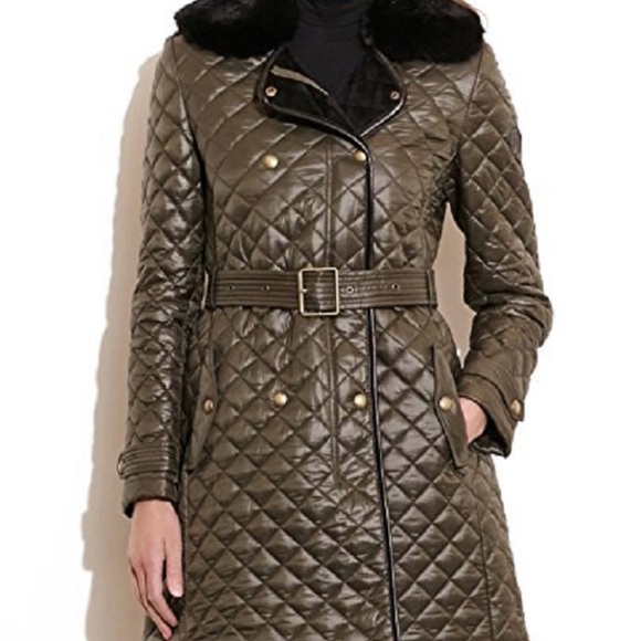 Ralph Lauren Jackets & Blazers - Ralph Lauren Green Trench Coat with Quilted Design and Belt